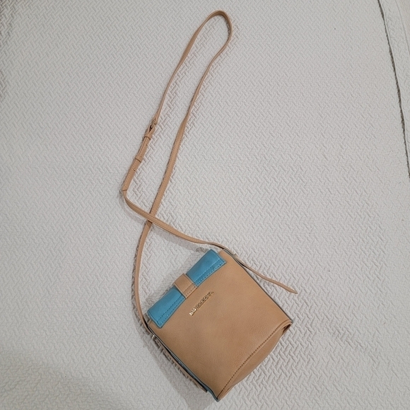 Big Buddha Small Vegan Crossbody Bag Aqua Blue Accents - Picture 16 of 16